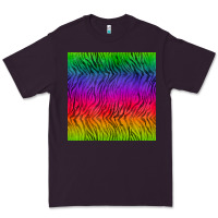 Plum colorful tiger seamless pattern Premium Tee - BundleAndBundleShop