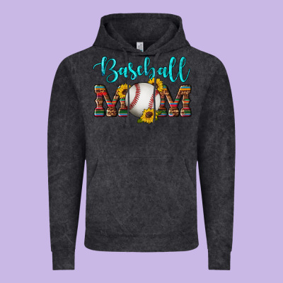Western Leopard Serape Wooden Sunflowers  Turquoise Glitter Mom Baseba Vintage Hoodie Designed By Artiststas