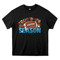 Black touchdown season Heavy Core Tee - FaDigitalArtStudio