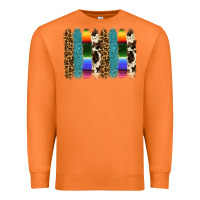 Carrot serape leopard tooled leather cowhide background Premium Sweatshirt - RanaPortraitStore