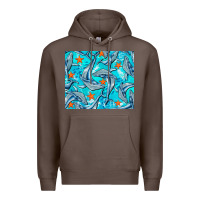 Coffee humpback whale mousepad Premium Hoodie - BarkalooDesign