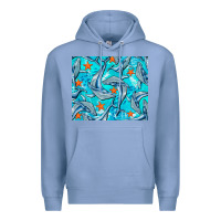 Colony Blue humpback whale mousepad Premium Hoodie - BarkalooDesign