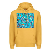 Mustard humpback whale mousepad Premium Hoodie - BarkalooDesign