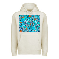 Oatmeal Heather humpback whale mousepad Premium Hoodie - BarkalooDesign