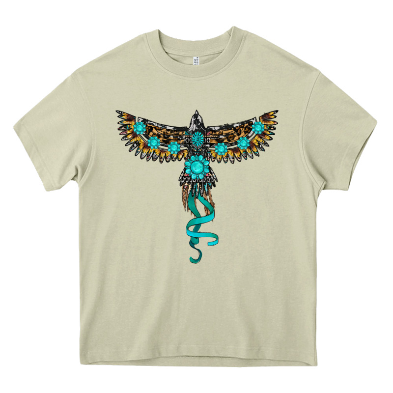 Turquoise Thunderbird Heavy Core Tee by RanaPortraitStore | Teevron