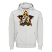 Dove Grey christmas baby jesus oh holly night Zipper Hoodie - RanaPortraitStore