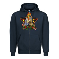 Navy christmas baby jesus oh holly night Zipper Hoodie - RanaPortraitStore