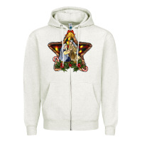 Oatmeal Heather christmas baby jesus oh holly night Zipper Hoodie - RanaPortraitStore