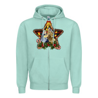 Seafoam christmas baby jesus oh holly night Zipper Hoodie - RanaPortraitStore
