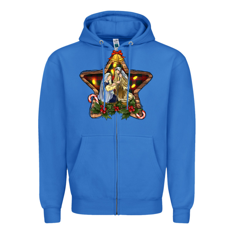 Christmas Baby Jesus Oh Holly Night Zipper Hoodie by RanaPortraitStore | Teevron