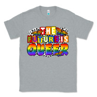 Heather Grey the future is queer Classic Tee - FaDigitalArtStudio