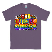Lavender the future is queer Classic Tee - FaDigitalArtStudio