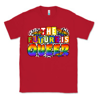 Red the future is queer Classic Tee - FaDigitalArtStudio