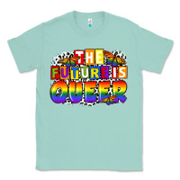 Seafoam the future is queer Classic Tee - FaDigitalArtStudio