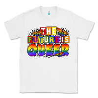 White the future is queer Classic Tee - FaDigitalArtStudio