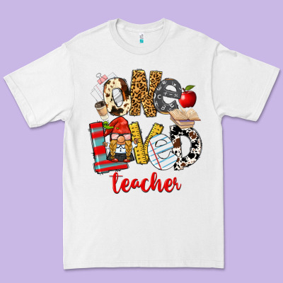 One Loved Teacher Premium Tee Designed By Fadigitalartstudio