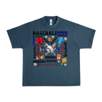 Midnight Navy baseball mom Urban Heavy Tee - CowhideDigitalArt