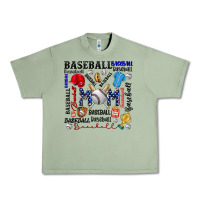 Oil Green baseball mom Urban Heavy Tee - CowhideDigitalArt