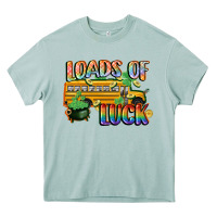 Arona Loads of luck with school bus St. Patrick's Day Heavy Core Tee - FaDigitalArtStudio