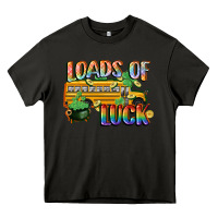 Asphalt Loads of luck with school bus St. Patrick's Day Heavy Core Tee - FaDigitalArtStudio