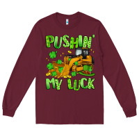 Burgundy pushin' my luck Long Sleeve Tee - Artiststas