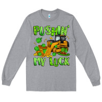 Heather Grey pushin' my luck Long Sleeve Tee - Artiststas