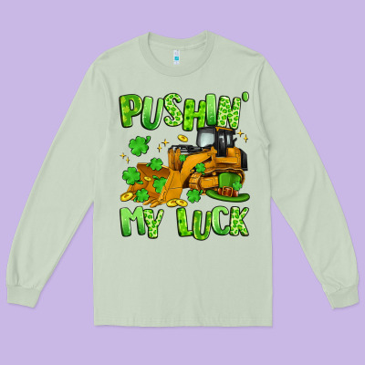 Pushin' My Luck Long Sleeve Tee Designed By Artiststas