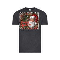 Vintage Black merry Christmas Vintage Tee - CowhideDigitalArt