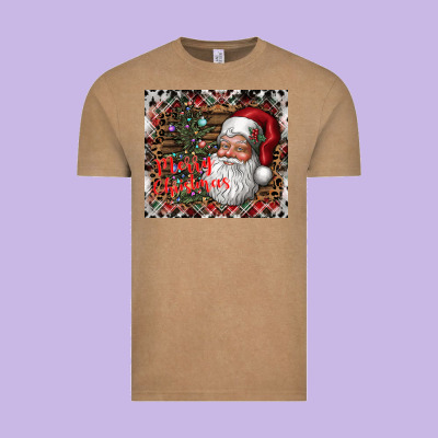 Merry Christmas Vintage Tee Designed By Cowhidedigitalart