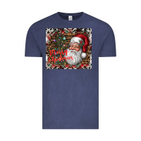 Vintage Denim merry Christmas Vintage Tee - CowhideDigitalArt