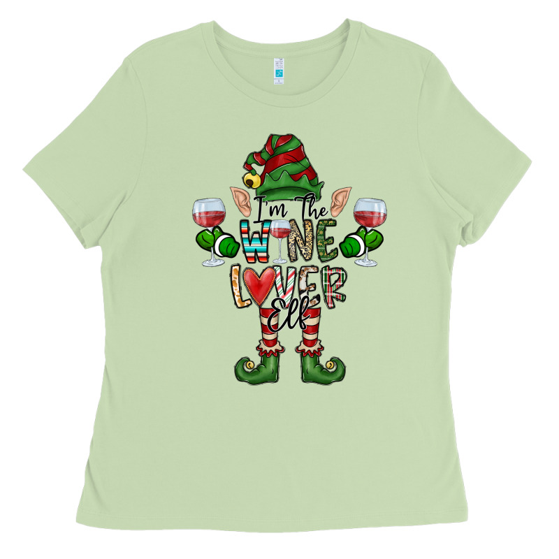 I'm The Wine Lover Elf Ladies Tee by CowhideDigitalArt | Teevron