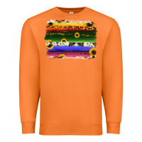 Carrot serape sunflowers leopard cowhide background Premium Sweatshirt - RanaPortraitStore