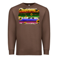 Chestnut serape sunflowers leopard cowhide background Premium Sweatshirt - RanaPortraitStore