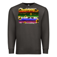 Smoke serape sunflowers leopard cowhide background Premium Sweatshirt - RanaPortraitStore