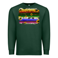 Sports Green serape sunflowers leopard cowhide background Premium Sweatshirt - RanaPortraitStore