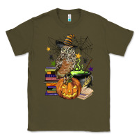 Army Green halloween owl Classic Tee - BarkalooDesign