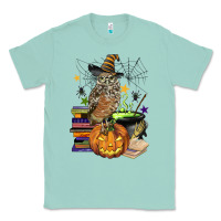 Seafoam halloween owl Classic Tee - BarkalooDesign