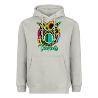 Moon Dust Taurus Zodiac Sign Sunflower Leopard Serape Heavyweight Hoodie - RanaPortraitStore