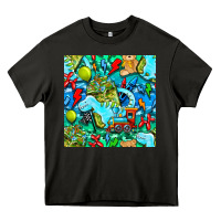 Asphalt boy child coffee cup and teddy bear with thunderbolts and camouflage s Heavy Core Tee - BundleAndBundleShop