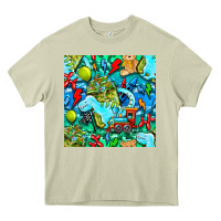Boy Child Coffee Cup And Teddy Bear With Thunderbolts And Camouflage S Heavy Core Tee | Teevron