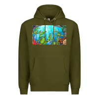 Army Green lobster sippy cup Premium Hoodie - BarkalooDesign