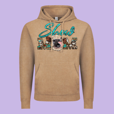 Show Mom Aztec Cowhide Heifer Vintage Hoodie Designed By Artiststas