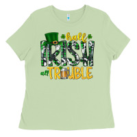 Half Irish All Trouble Ladies Tee | Teevron