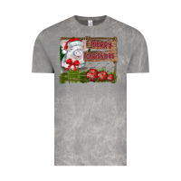 Cloud Rock merry Christmas pig Vintage Tee - CowhideDigitalArt