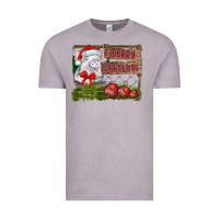 Vintage Zinc merry Christmas pig Vintage Tee - CowhideDigitalArt