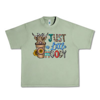 Oil Green just a latte moody Urban Heavy Tee - CowhideDigitalArt