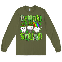 Army Green st. patricks day dental squad Long Sleeve Tee - Artiststas
