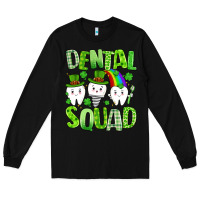Black st. patricks day dental squad Long Sleeve Tee - Artiststas