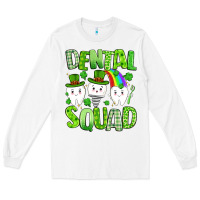 White st. patricks day dental squad Long Sleeve Tee - Artiststas