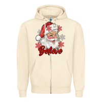 Sandshell santa believe Zipper Hoodie - RanaPortraitStore